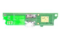 Нижняя плата Lenovo A516 с разъемом зарядки (micro-USB), микрофоном и вибро 