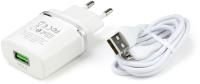 Блок зарядки Hoco с USB кабелем Micro 18W QC3.0 модель C72Q белый цвет Блок зарядки Hoco с USB кабелем Micro 18W QC3.0 модель C72Q белый цвет
