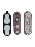 Стекло основной (задней) камеры LG V20 с рамкой (розово-золотистый)