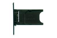 Держатель/лоток сим карты Nokia Lumia 800 (RM-801) (черный)