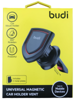 Держатель автомобильный в воздуховод дифлектор Budi CM569B магнитный Держатель автомобильный в воздуховод дифлектор Budi CM569B магнитный