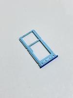 Держатель/лоток сим (sim holder) для Xiaomi Redmi 6 Sim2/microSD (голубой)