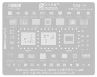 Трафарет AMAOE Samsung SAM19 для Samsung 23/S24 Ultra SM8650 / SM8550 / PM8550VE T:0.12мм Трафарет AMAOE Samsung SAM19 для Samsung 23/S24 Ultra SM8650 / SM8550 / PM8550VE T:0.12мм