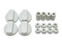 Ручки универсальные белые для кухонных плит (4 шт.) WL1032 Ручки универсальные белые для кухонных плит (4 шт.) WL1032