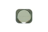 Кнопка Home для iPhone 5, как 5S, белая в серебристой рамке 