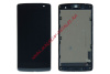Дисплей LG Leon H324/H340 с тачскрином в рамке (черный)