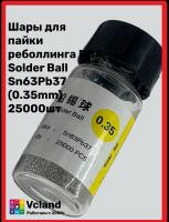 Шары для пайки (реболлинга) Solder Ball Sn63Pb37  (0.35mm) 25000шт Шары для пайки (реболлинга) Solder Ball Sn63Pb37  (0.35mm) 25000шт