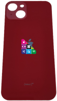 Задняя крышка для iPhone 13, красная, с большим отверстием под камеру