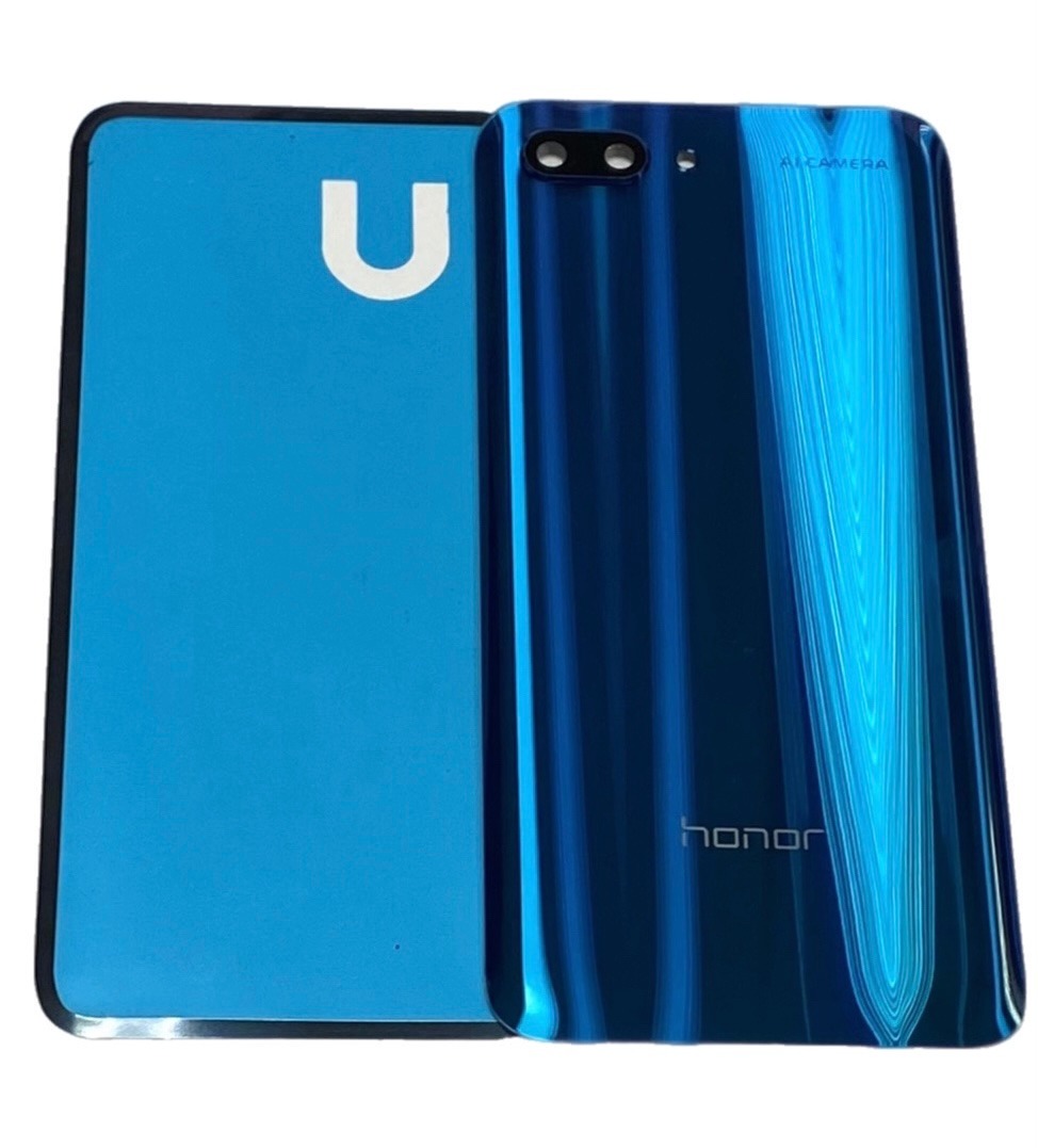 Купить Задняя крышка Huawei Honor 10 (COL-L29) (синяя) в Москве с доставкой  по России недорого, цена