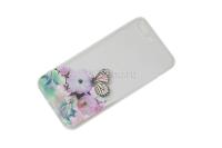 Чехол для iPhone 7 Plus FC Spring flowers (прозрачный) силиконовый