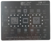 Трафарет AMAOE Samsung SAM17 для Galaxy S22/S22 Plus/S22 Ultra SM-901B/SM-S906B/SM-S908B T:0.12мм Трафарет AMAOE Samsung SAM17 для Galaxy S22/S22 Plus/S22 Ultra SM-901B/SM-S906B/SM-S908B T:0.12мм