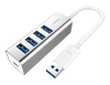 Адаптер-переходник Seenda USB IHUB-02P (серебристый) Адаптер-переходник Seenda USB IHUB-02P (серебристый)