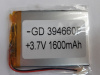 АКБ универсальная GD394660A 3,9x46x60mm 3,7v 1600mAh на проводках