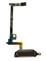 Шлейф с кнопкой Home Samsung Galaxy Note 4 SM-N910C  золотистая в серебристой рамке
