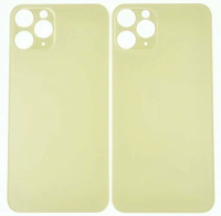 Задняя крышка для iPhone 11 Pro Max, золотистая, с большим отверстием под камеру