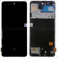 Дисплей Samsung Galaxy A51 (2020) SM-A515F с тачскрином в рамке (черный) OLED Дисплей Samsung Galaxy A51 (2020) SM-A515F с тачскрином в рамке (черный) OLED
