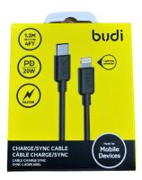 Кабель зарядки Type-C Lightning Budi DC230TL12BS PD20W 1,2 метра Кабель зарядки Type-C Lightning Budi DC230TL12BS PD20W 1,2 метра