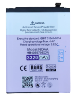 АКБ Huawei Nova (HB405979ECW) N-ONE (повышенной емкости 3320mAh)