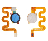 Шлейф Xiaomi Redmi 6 Pro/Mi A2 Lite с сканером отпечатков пальцев (голубой)