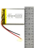 АКБ универсальная 403040 3,0x40x29mm 3,7V 450mAh на проводках