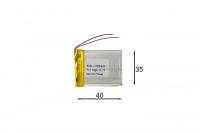 АКБ универсальная Сhina GD 403540p 4,0x35x40mm 3,7v 700mAh на проводках