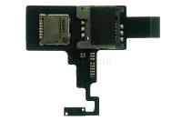 Шлейф HTC Desire X (T328e) с держателем Sim+Flash  Шлейф HTC Desire X (T328e) с держателем Sim+Flash