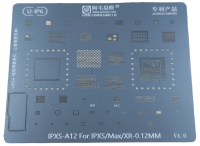 Трафарет AMAOE IPXS/XSMAX/XR-A12 для iPhone XS/XS Max/XR  СPU T:0.12мм Трафарет AMAOE IPXS/XSMAX/XR-A12 для iPhone XS/XS Max/XR  СPU T:0.12мм