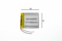 АКБ универсальная Сhina GD044555P 4,0x45x55mm 3,7v 1800mAh на проводках