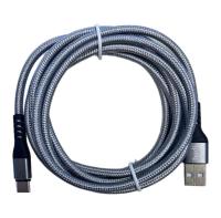 Кабель зарядки USB Type-C Budi DC197T20H 2.4A в тканевой оплетке 2 метра Кабель зарядки USB Type-C Budi DC197T20H 2.4A в тканевой оплетке 2 метра