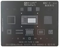 Трафарет AMAOE MAC:1 MacBook A1534 (2015) SR23G 820-00045-A T:0.12мм Трафарет AMAOE MAC:1 MacBook A1534 (2015) SR23G 820-00045-A T:0.12мм