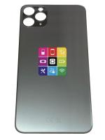 Задняя крышка для iPhone 11 Pro Max серая, СЕ сбольшим отверстием под камеру