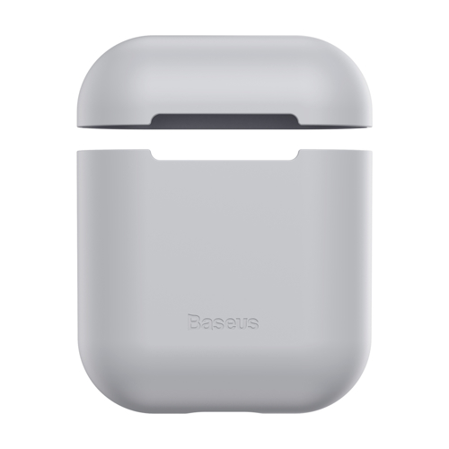Чехол для Apple AirPods Baseus Super Thin Silica Gel 1/2 (серый) Чехол для Apple AirPods Baseus Super Thin Silica Gel 1/2 (серый)