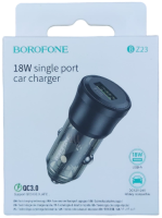 Автомобильное зарядное устройство 18W BZ23 Borofone USB QC3.0