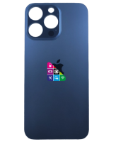 Задняя крышка для iPhone 15 Pro Max Blue Titanium с большим отверстием под камеру синий Задняя крышка для iPhone 15 Pro Max Blue Titanium с большим отверстием под камеру синий