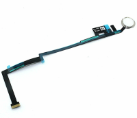 Шлейф для iPad 5 2017г., iPad 6 2018г. c кнопкой Home в золотистой рамке белый