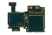 Шлейф Samsung Galaxy S4 GT-i9500 с держателем Sim+Flash Оригинал