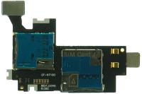 Шлейф Samsung Galaxy Note 2 GT-N7100 с держателем Sim+Flash Оригинал