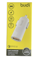 Автомобильное зарядное устройство 18W Budi CC062QW USB 3.0 
