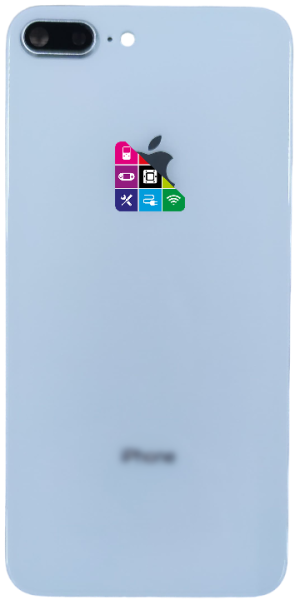 Задняя крышка для iPhone 8 Plus, белая, с линзой камеры