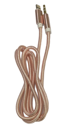 Кабель Lightning - Aux Jack 3.5mm для  розовый