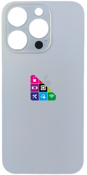 Задняя крышка для iPhone 14 Pro, золотистая, с большим отверстием под камеру