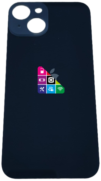 Задняя крышка для iPhone 14, черная, с большим отверстием под камеру