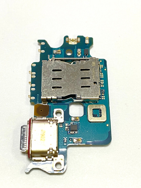 Нижняя плата Samsung Galaxy S22 (SM-S901B) с разьемом зарядки,SIM и микрофоном