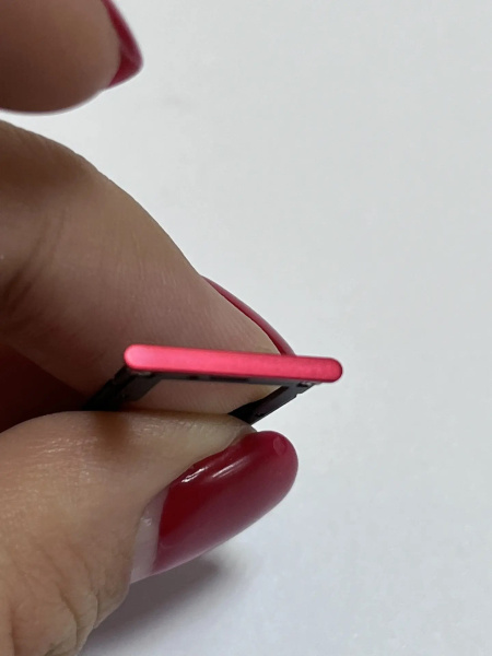 Держатель/лоток сим (sim holder) для Xiaomi Redmi 6 Pro Sim2/microSD (красный)
