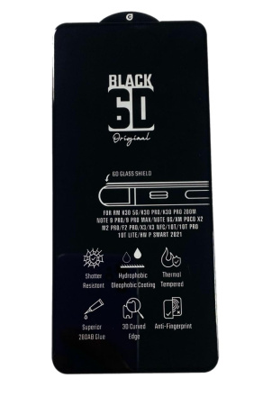 Защитное стекло MOSSILY для Huawei Honor 10X Lite/P Smart 2021/Xiaomi Mi 10T/10T Pro 6D черное