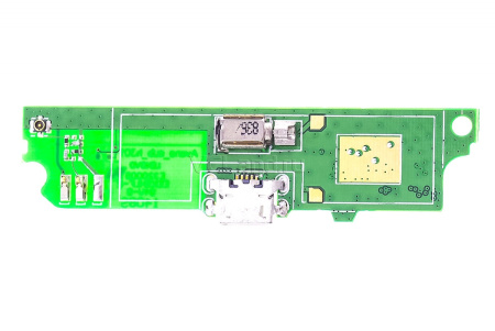 Нижняя плата Lenovo A516 с разъемом зарядки (micro-USB), микрофоном и вибро 