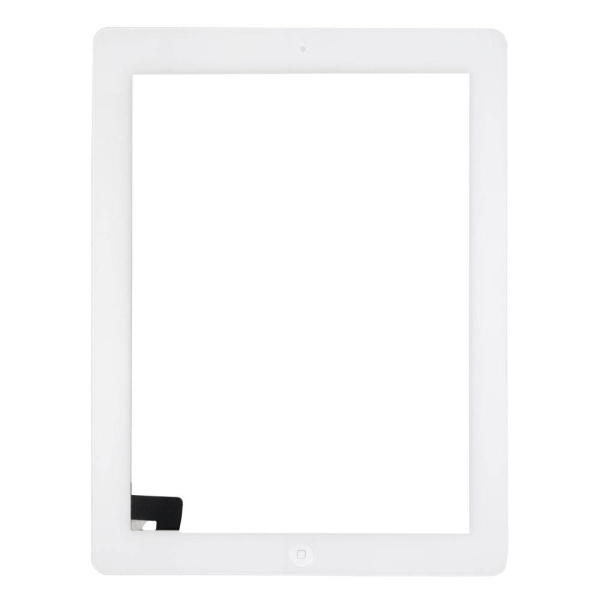 Тачскрин для iPad 2 A1395/A1396 с кнопкой Home белый  Тачскрин для iPad 2 A1395/A1396 с кнопкой Home белый