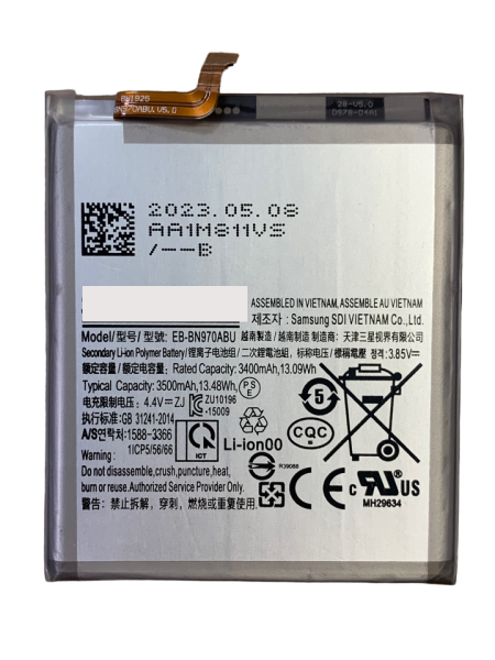 АКБ для Samsung Galaxy Note 10 SM-N970F EB-BN970ABU АКБ для Samsung Galaxy Note 10 SM-N970F EB-BN970ABU