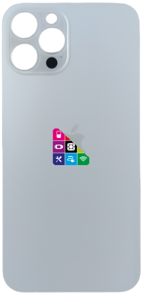 Задняя крышка для iPhone 12 Pro Max, золотистая, с большим отверстием под камеру