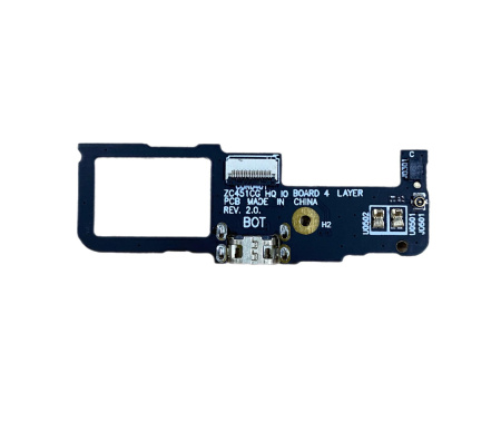 Нижняя плата Asus ZenFone C ZC451CG с разъемом зарядки (micro-USB) и микрофоном